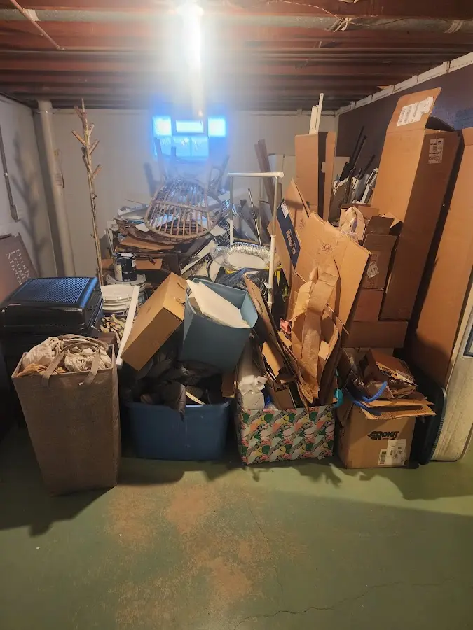 Roll-off dumpster container at job site for 20 Yard Dumpster Rental in Avocado Heights